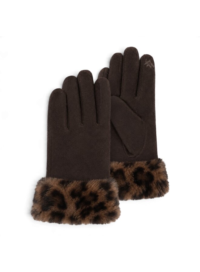 Isotoner 85358 Handschoenen Marron/Leopard