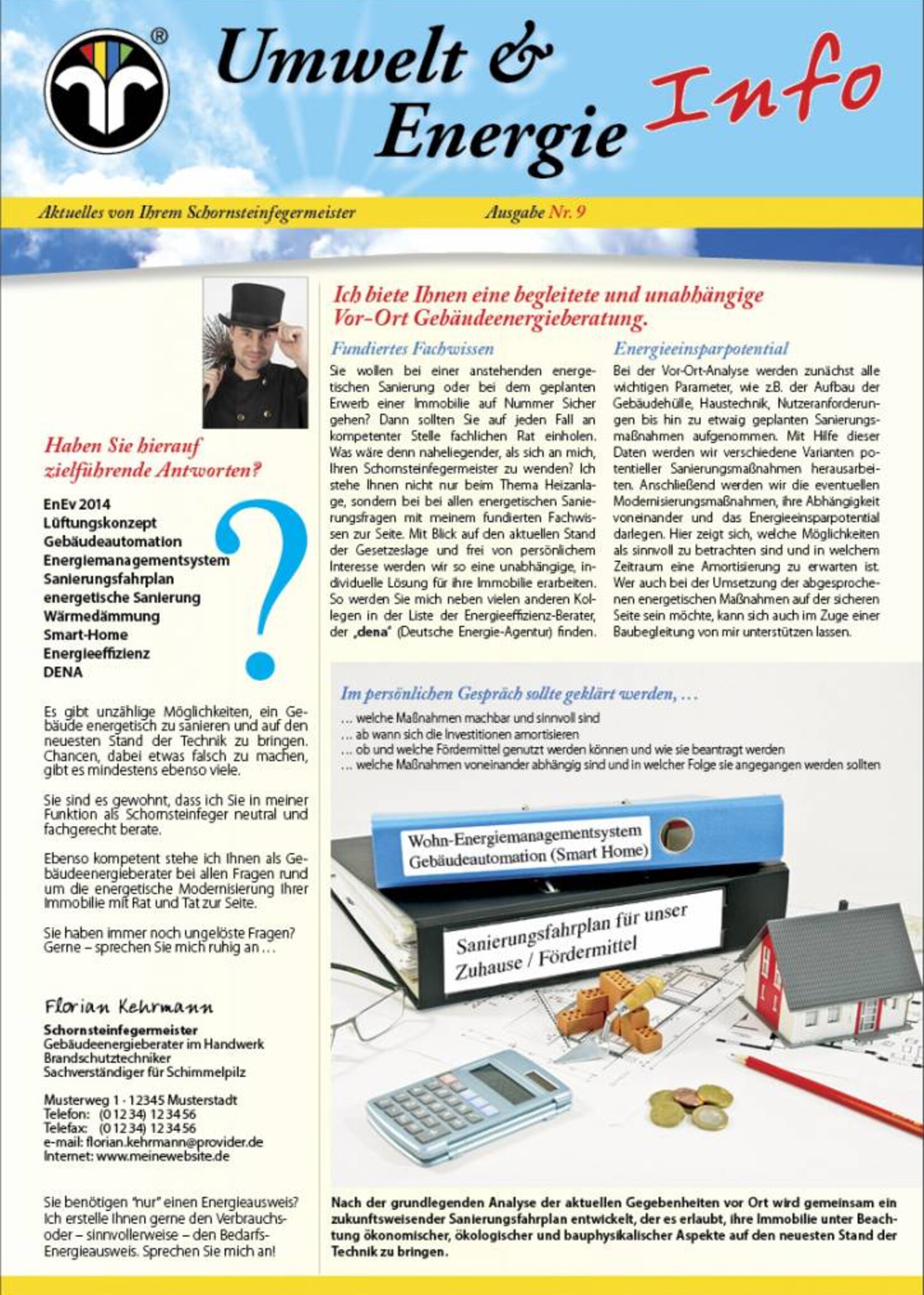 Umwelt & Energie Info 9 Version 1 Gebäudeenergieberater