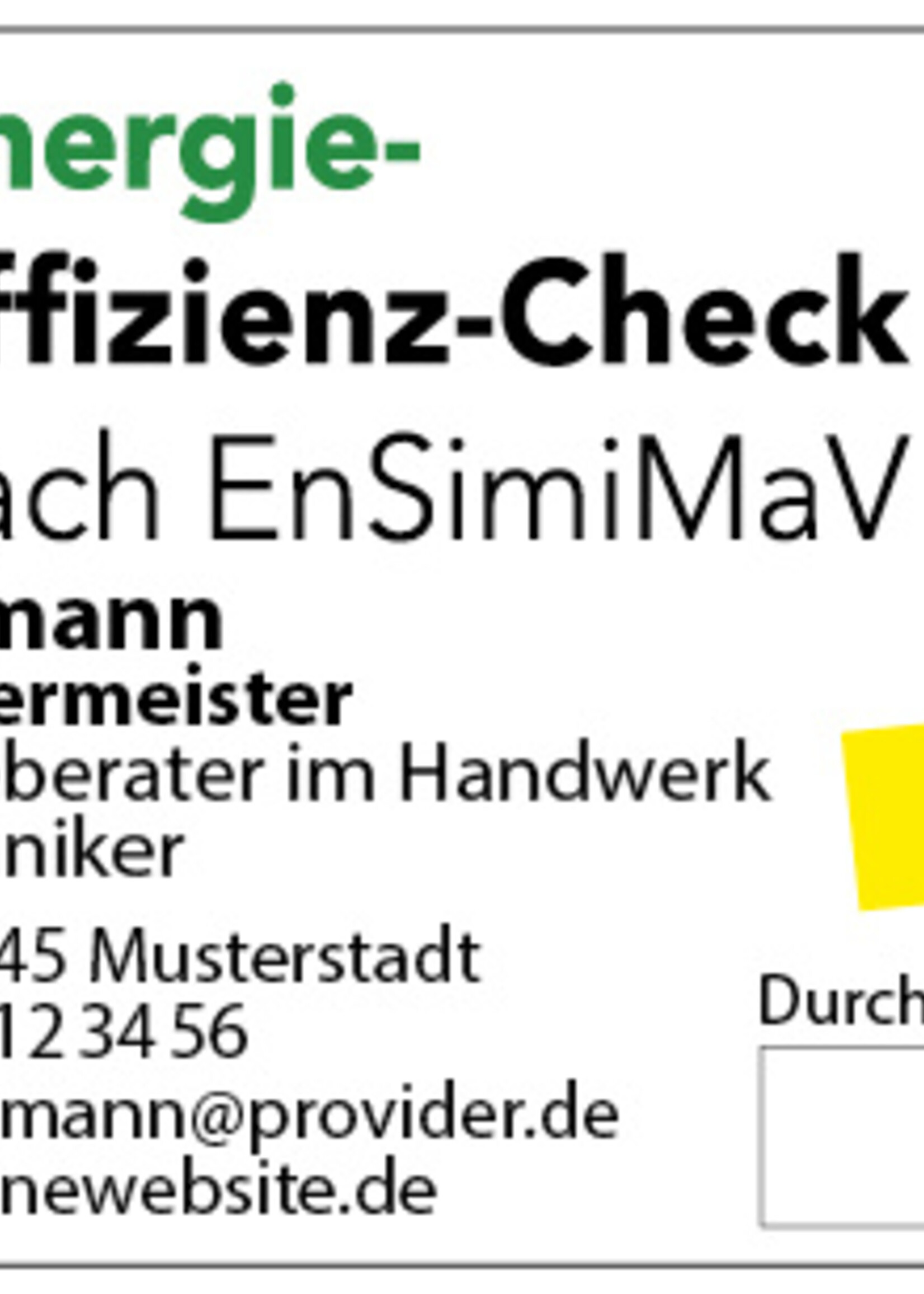 Haftetiketten "EnSimiMaV"