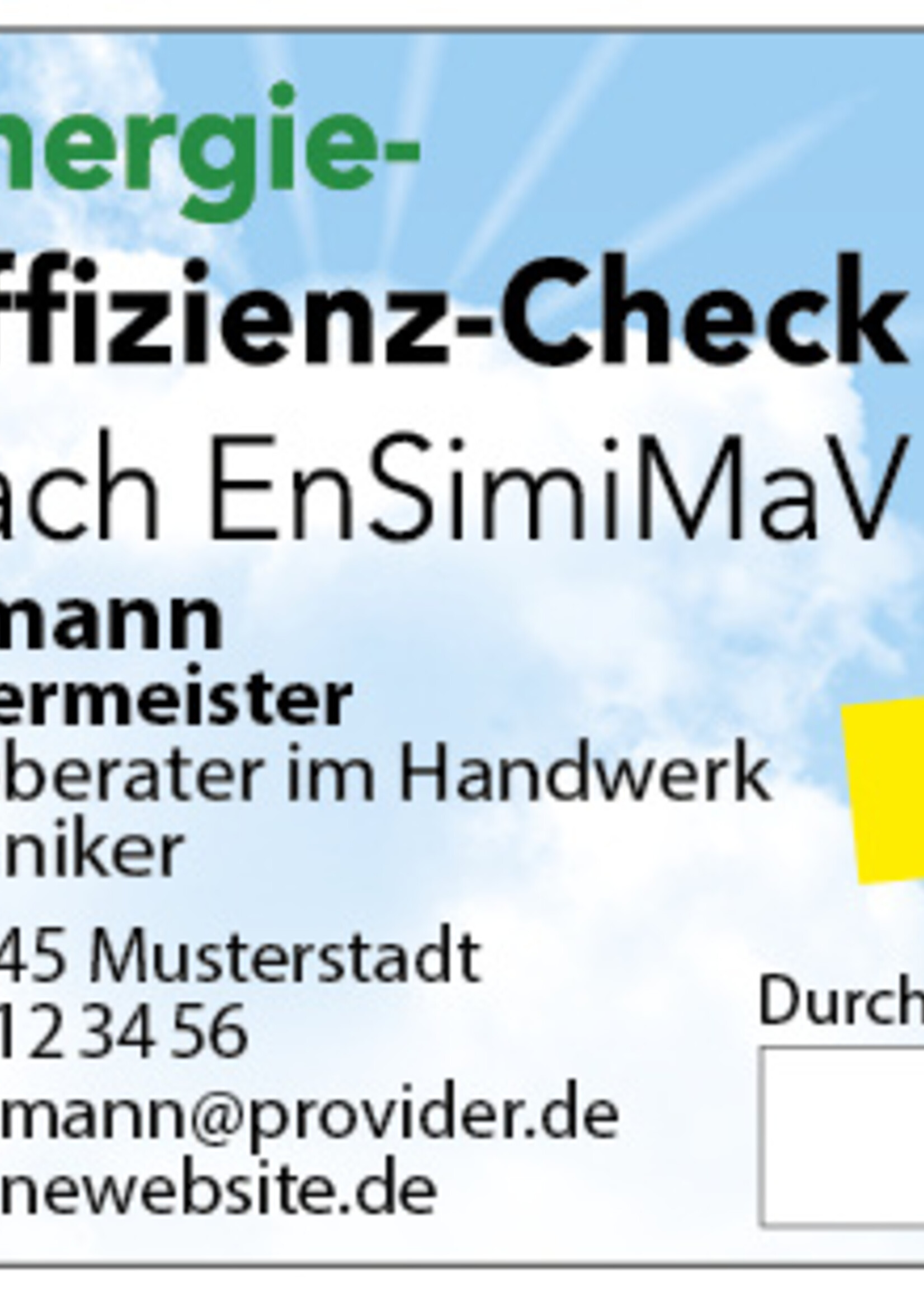 Haftetiketten "EnSimiMaV"