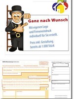 Zahlschein m. Ihrem Logo & Kontaktdaten
