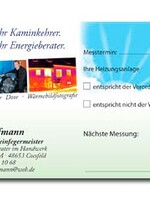 Kesselaufkleber "Kaminkehrer" mit Eindruck