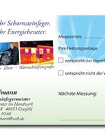 Kesselaufkleber "Schornsteinfeger" m. Eindr.