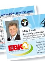 Kalender im Scheckkartenformat