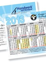 Kalender im Spielkartenformat
