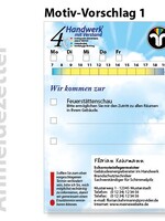 Anmeldezettel mit Eindruck - Feuerstättenschau