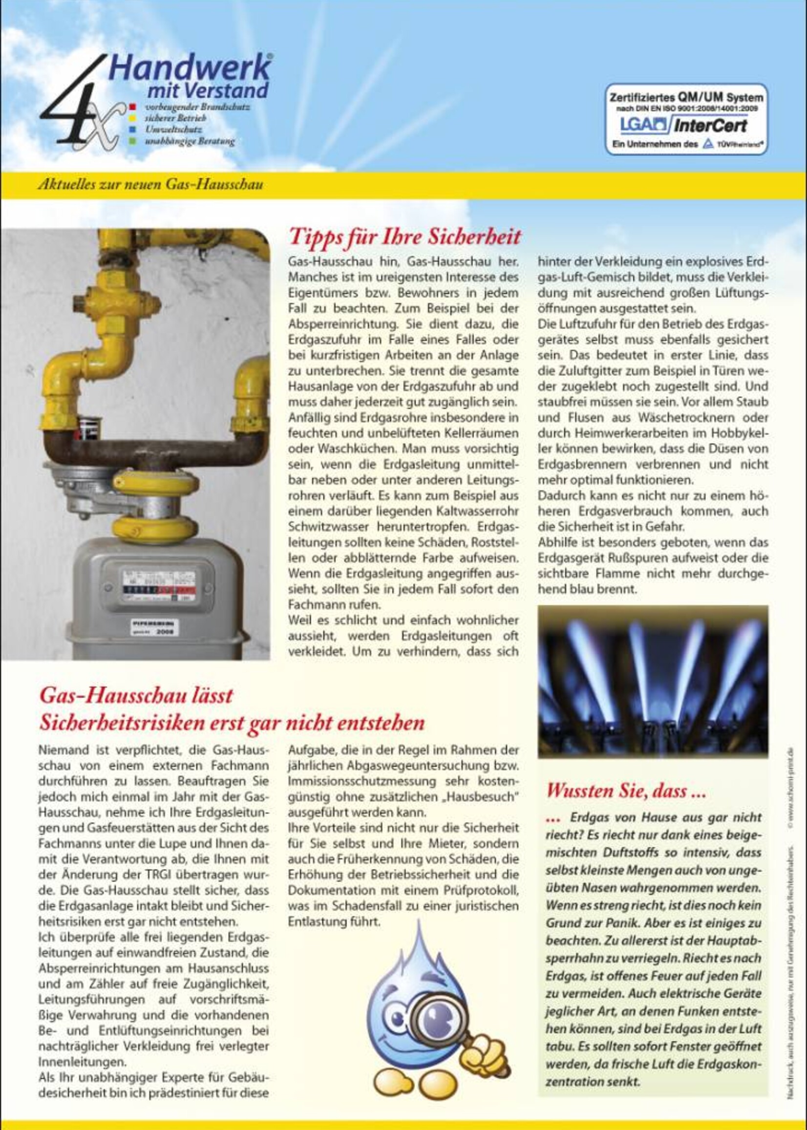 Umwelt & Energie Info extra Gas-Hausschau