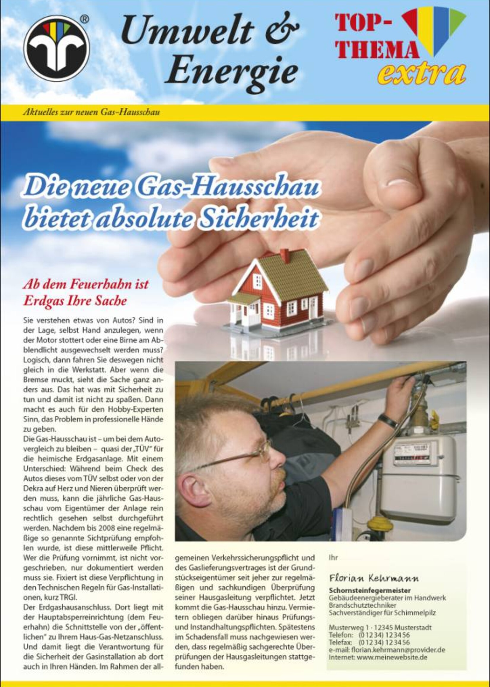 Umwelt & Energie Info extra Gas-Hausschau