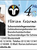 Visitenkarten 1-seitig - Design 1