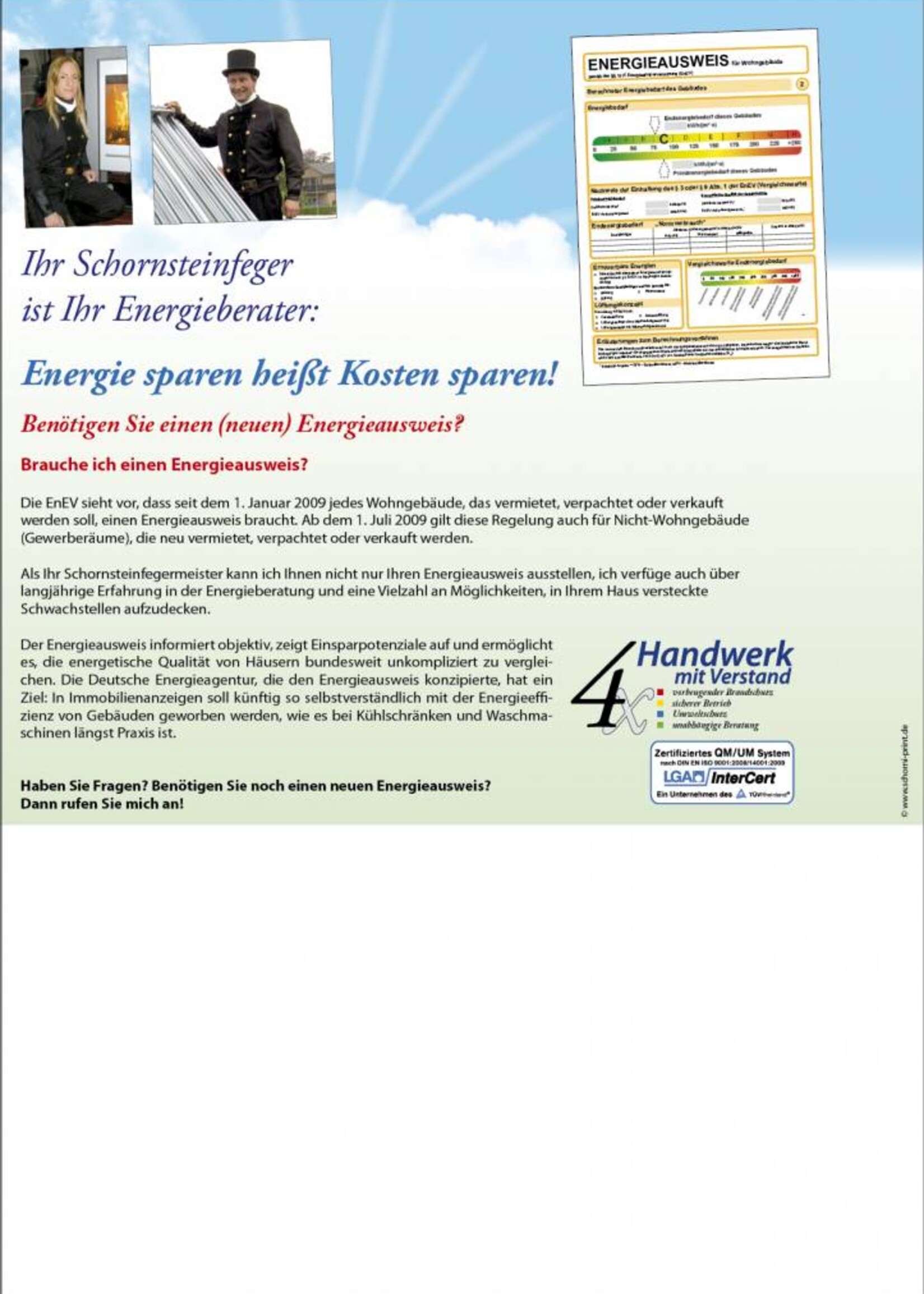 Zahlschein Motiv "Energieausweis" SEPA
