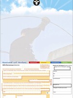Zahlschein Motiv "Schornsteinfeger" SEPA – Logo mittig 1-seitig