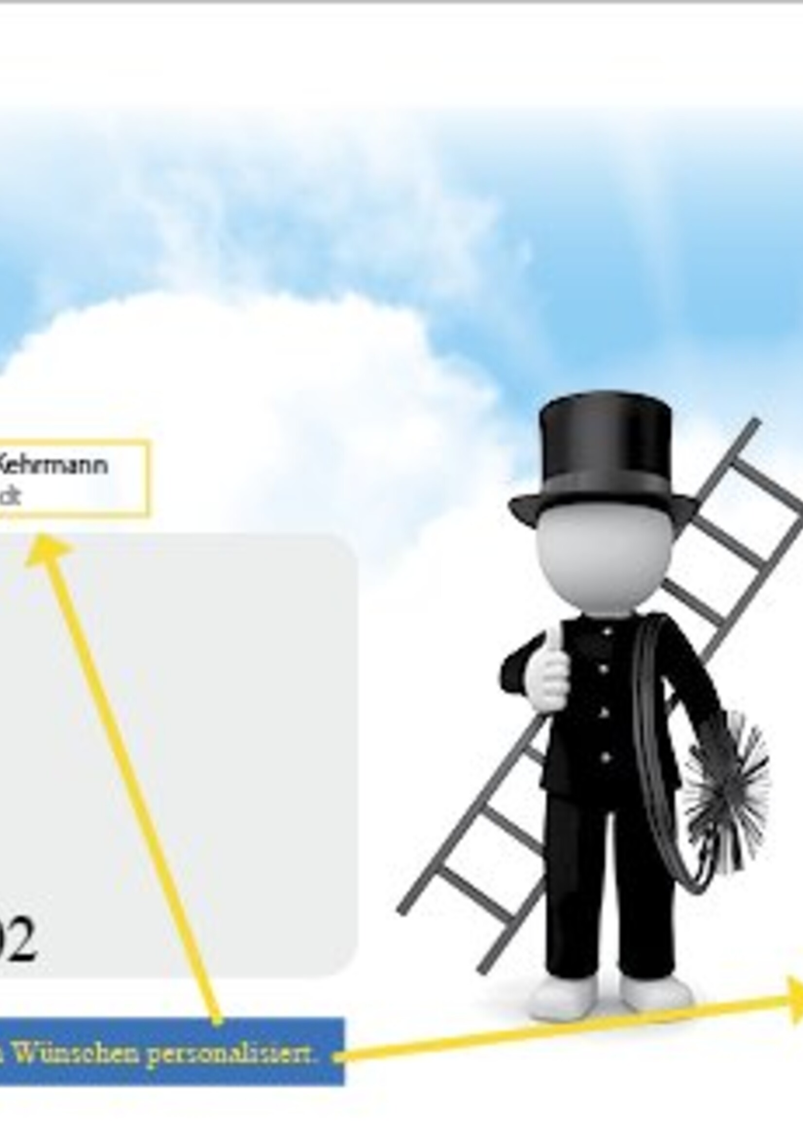 Personalisierte Briefumschläge "Design Schorni_Himmel", gestaltet nach Ihren Wünschen – mit Ihren Kontaktdaten und Logo
