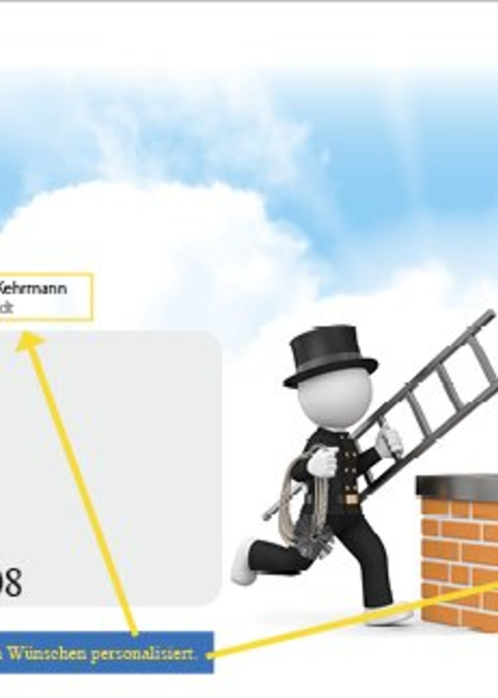 Personalisierte Briefumschläge "Design Schorni_Himmel", gestaltet nach Ihren Wünschen – mit Ihren Kontaktdaten und Logo