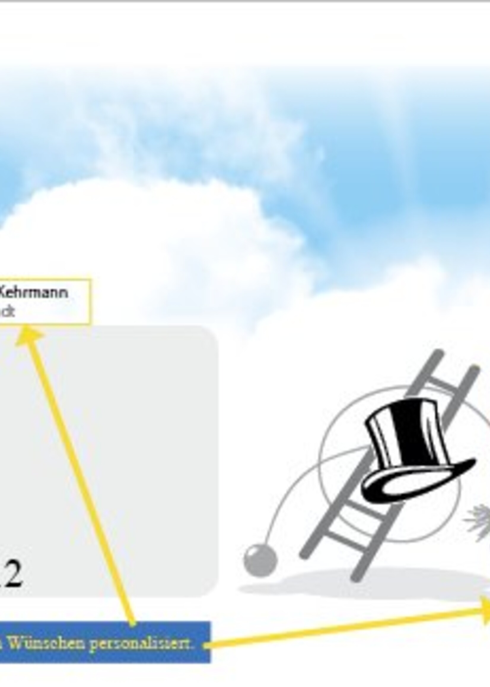 Personalisierte Briefumschläge "Design Schorni_Himmel", gestaltet nach Ihren Wünschen – mit Ihren Kontaktdaten und Logo