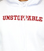 Witte Heren Hoodie met Unstoppable Tekst