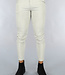 Beige Gemêleerde Heren Pantalon
