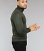 Basic Groene Heren Trui met Hoge Col