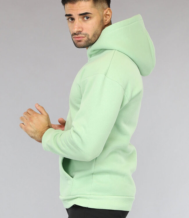 Basic Mintkleurige Hoodie