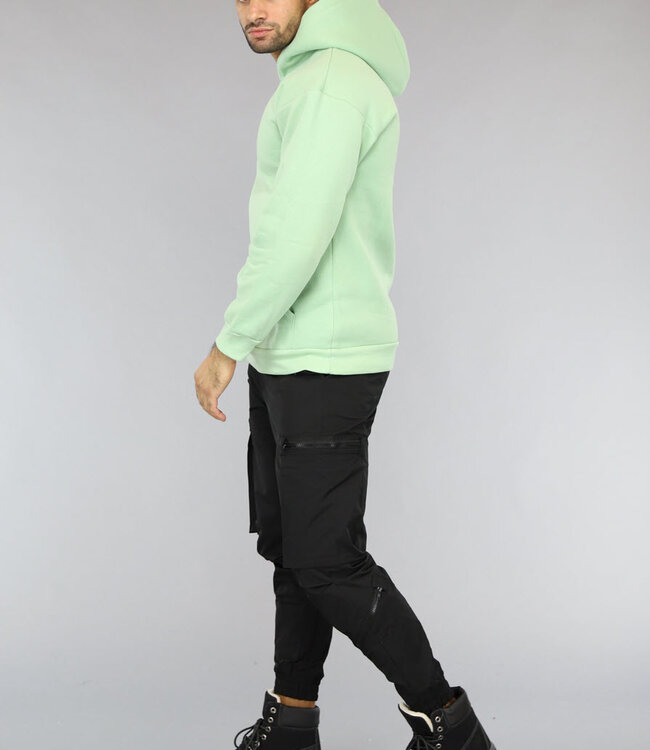 Basic Mintkleurige Hoodie
