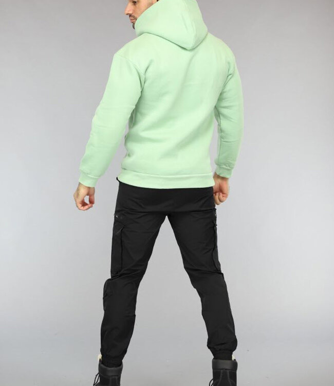 Basic Mintkleurige Hoodie