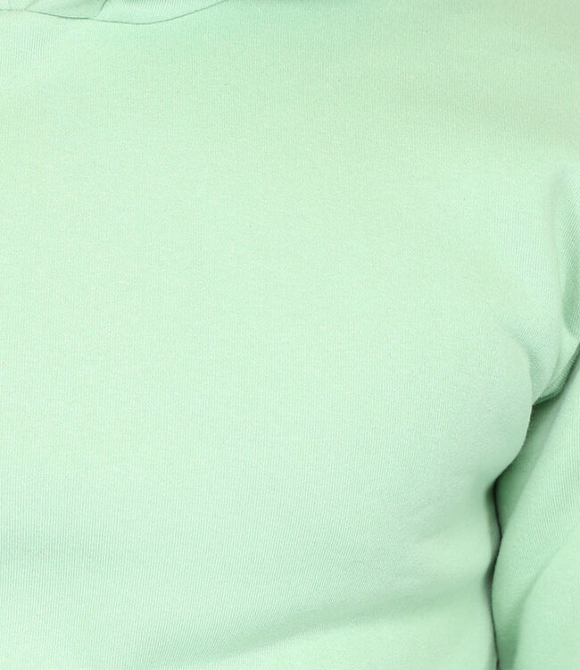 Basic Mintkleurige Hoodie