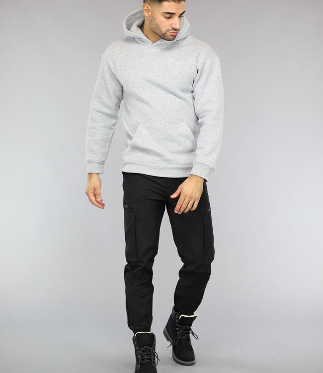 Basic Grijze Hoodie
