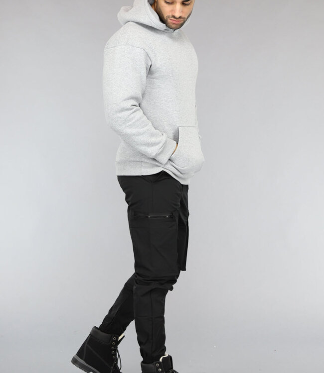Basic Grijze Hoodie