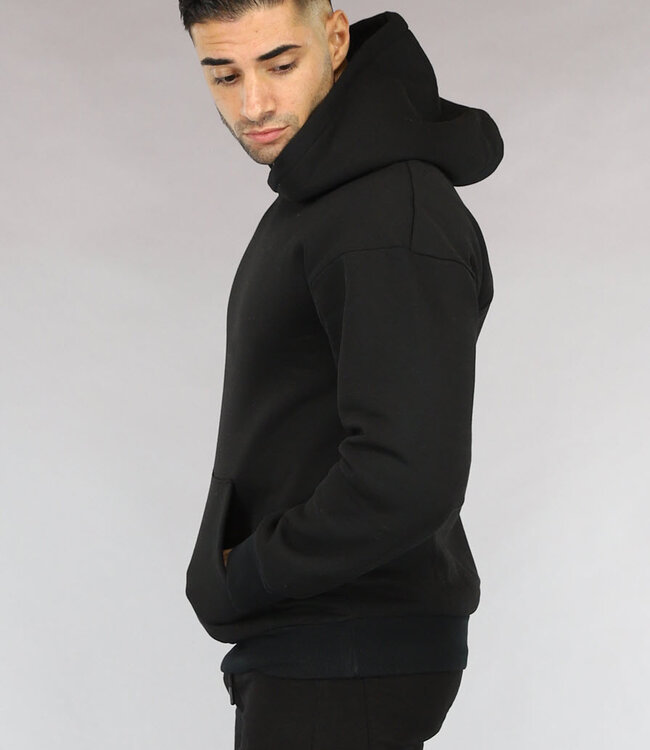 Basic Zwarte Hoodie