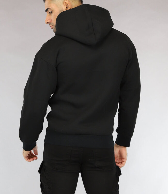 Basic Zwarte Hoodie