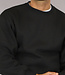 Basic Zwarte Heren Sweater met Loose Fit