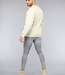Loose Fit Heren Sweater in Beige
