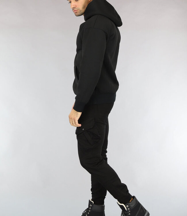 Basic Zwarte Hoodie