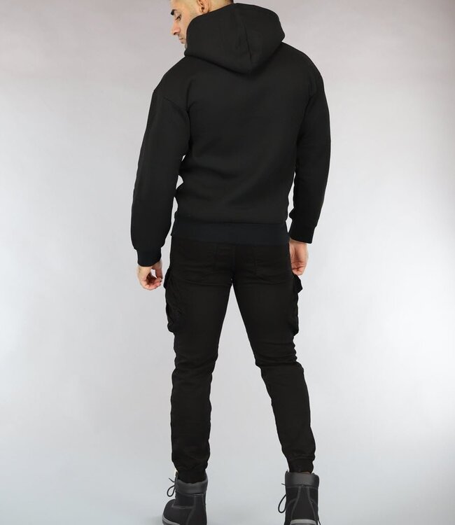 Basic Zwarte Hoodie