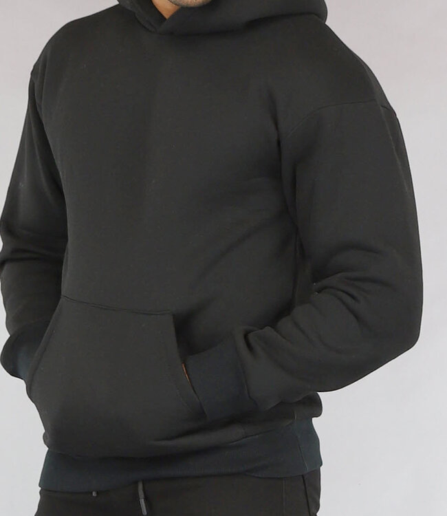 Basic Zwarte Hoodie