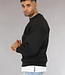Basic Zwarte Heren Sweater met Loose Fit