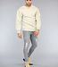 Loose Fit Heren Sweater in Beige
