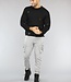 Zwarte Heren Trui met Damaged Look