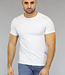 Wit Heren T Shirt met Ronde Hals