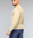 Beige Heren Stretch Trui met Kraagje