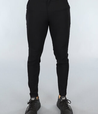 NEW2411 Zwarte Heren Pantalon met Sierzakken