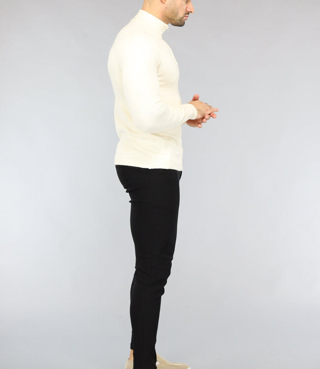 Zwarte Heren Pantalon met Sierzakken