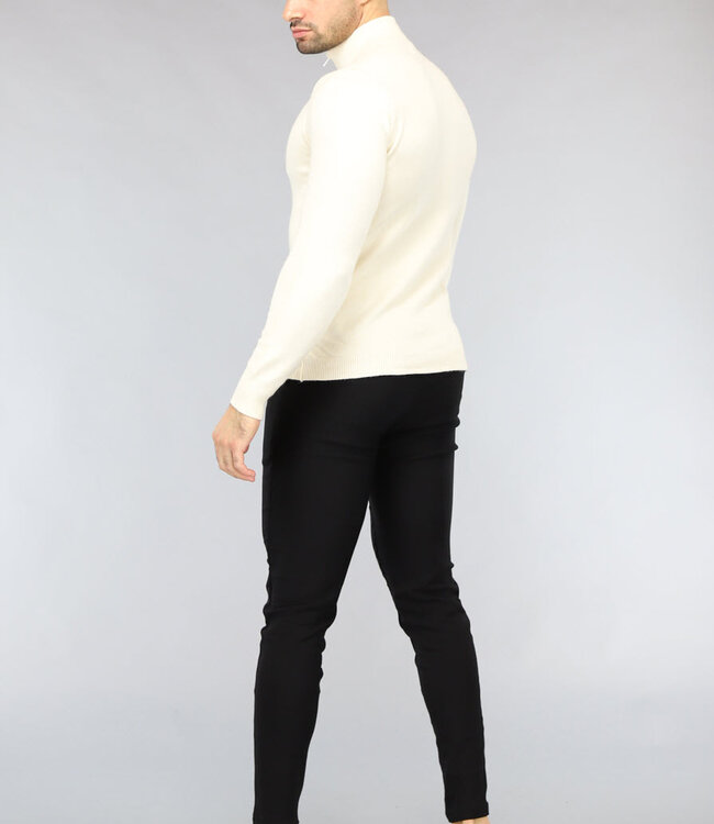 Zwarte Heren Pantalon met Sierzakken