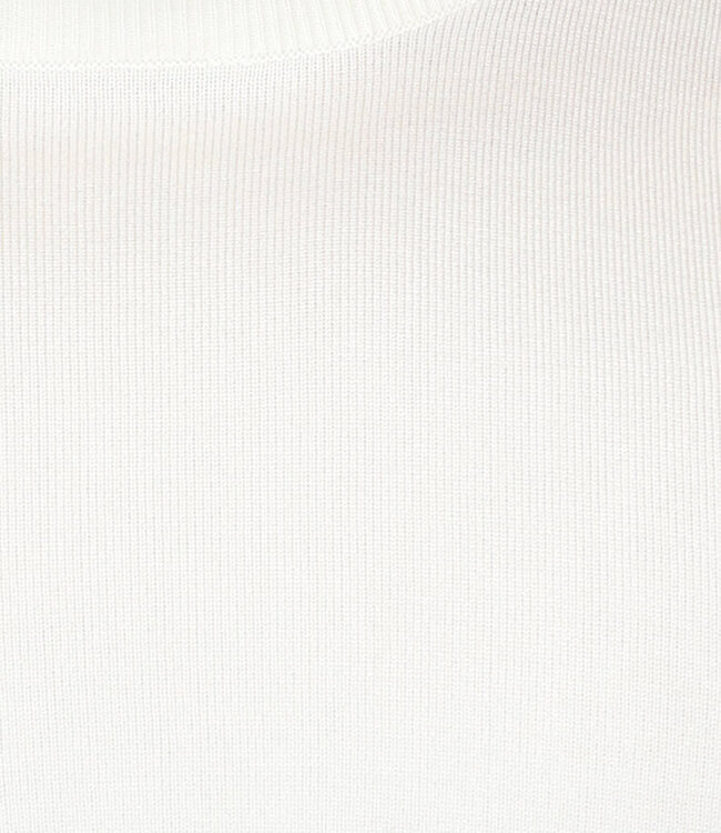 Crème Heren Pullover Trui met Ronde Hals