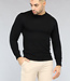 Zwarte Heren Pullover Trui met Ronde Hals