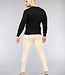Zwarte Heren Pullover Trui met Ronde Hals