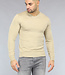 Gebreide Heren Pullover met V Hals in Beige