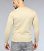 Gebreide Heren Pullover met V Hals in Beige