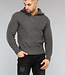 Antraciet Heren Jumper met Rits