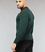Ribgebreide Heren Jumper in Donkergroen