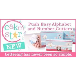 CakeStar Cake Star Push Easy Cutters Lower Case set 26 delig